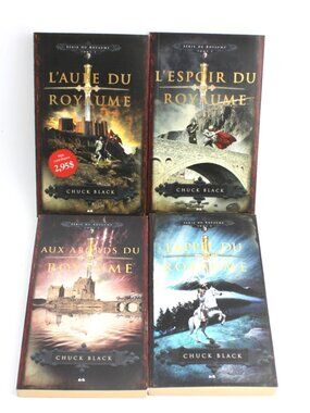 lot 4 Livres books Chuck Black Série Du Royaume Série Complète French